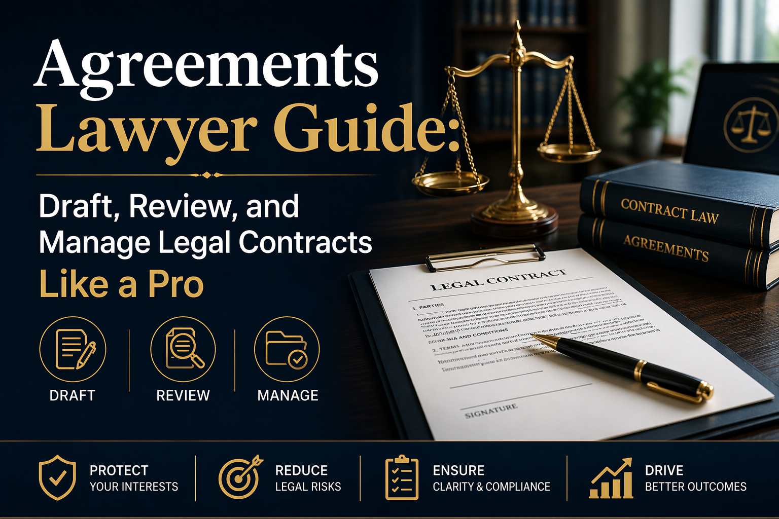 Agreements Lawyer Guide: Draft, Review, and Manage Legal Contracts Like a Pro