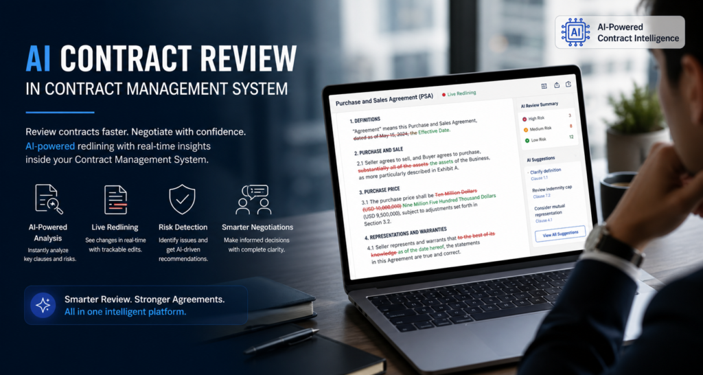 AI Contract Review in Contract Management System and AI contract Checker 