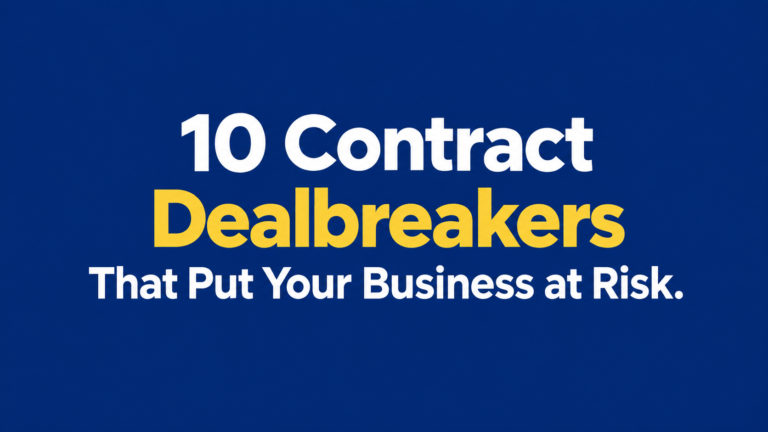 Service Level Benchmarking: 10 Contract Dealbreakers That Put Your Business at Risk